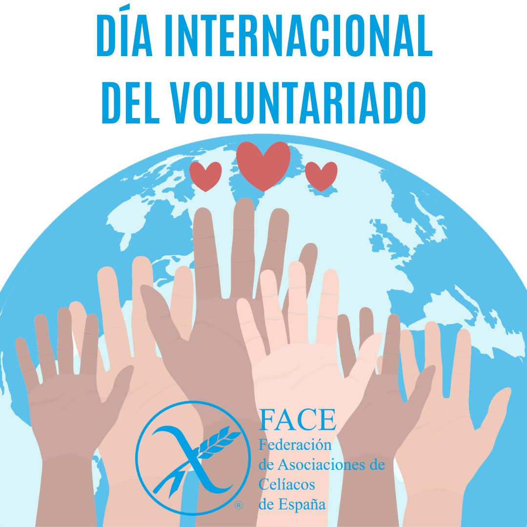 FACEceliacos's tweet photo. Hoy queremos recordar el increíble trabajo en red de las decenas de voluntarios que forman nuestras asociaciones. Personas que de manera altruista dedican todo su tiempo a luchar por el colectivo.

Sin ellas, sin ellos, el #MovimientoCeliaco 💙 no sería posible.

‼️ GRACIAS ‼️ https://t.co/ERvcHmAJMk