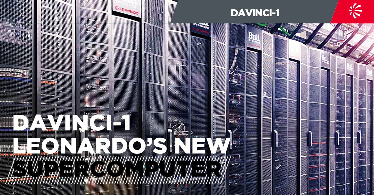 Roberto Cingolani En Twitter I M Glad To Introduce Davinci 1 Leonardo S New Supercomputer That Represents A Jewel In The Italian Hpc Panorama A Knowledge Accelerator Able To Enhance The Industrial Digitalization Process Not