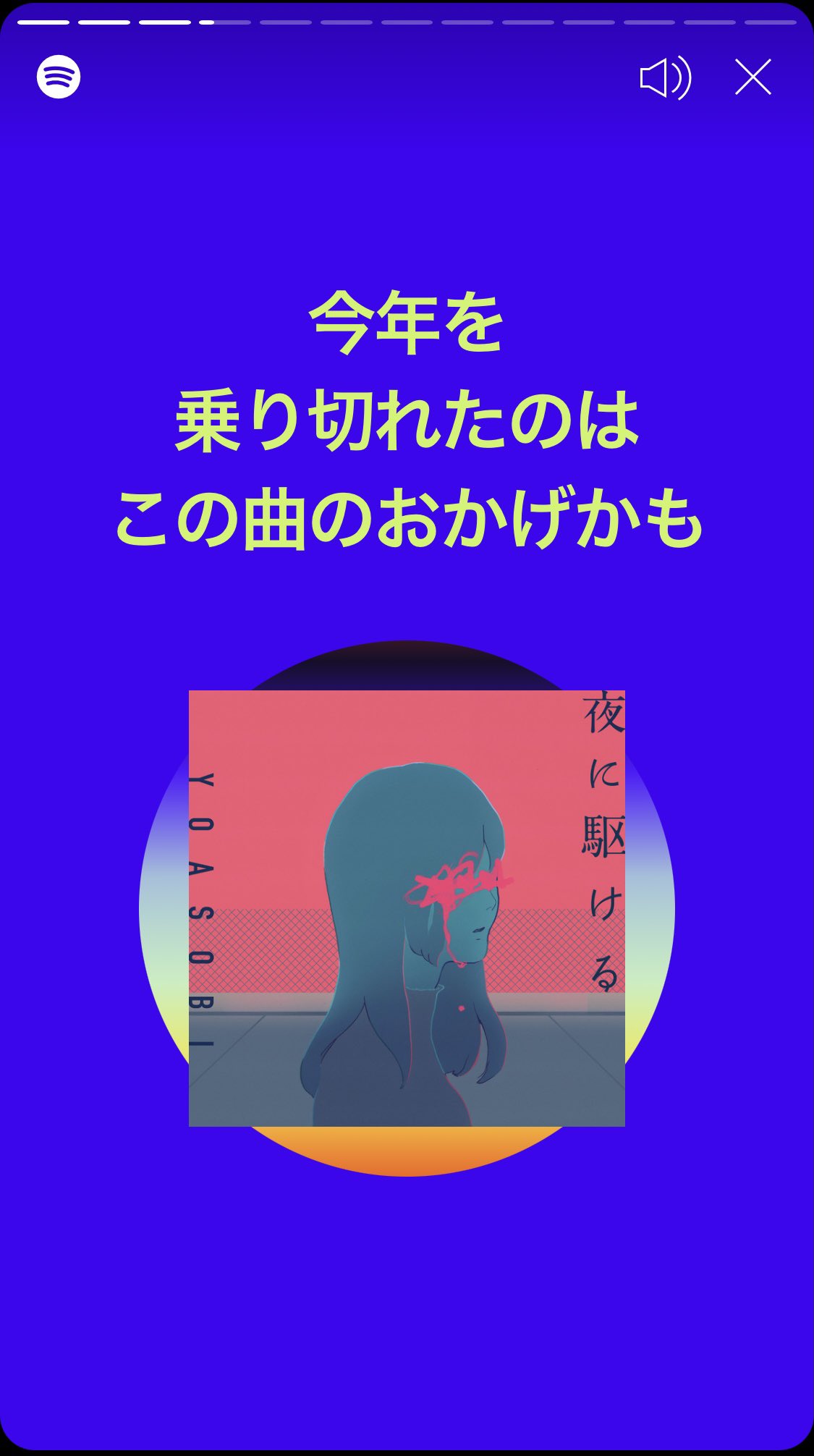 みんな今年はどんな曲聴いてた Spotifyの あなたの年まとめ が Snsでシェア みひろんのブログ