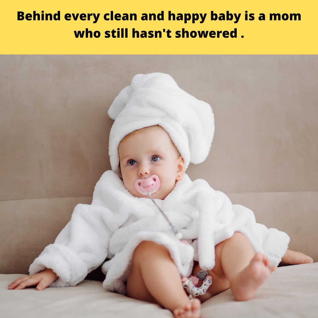 MeKeeps1's tweet photo. Behind every clean and happy baby is a mom who still hasn't showered.#momslife #mom #mekeeps #parenting 

https://t.co/SZTR9vHVJa https://t.co/NWIqUUj32D