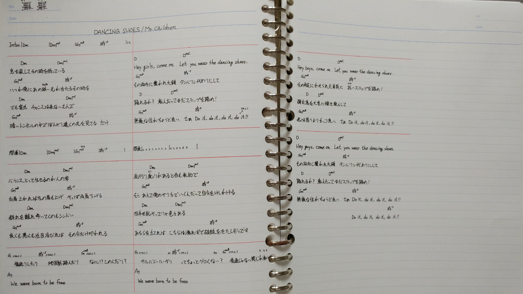 ササベタカシ レパートリー1400曲ある弾き語り配信主 Mr Children Soundtracks 1曲目 Dancing Shoes 超速hq耳コピコード譜面作成完了 B 9 5 は マシンガンをぶっ放せ で登場したコードです 同じコードの13度は最後の最後のみ Mrchildren