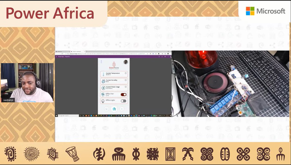 Lawrence Muthoga (@larrygify) on Twitter photo #PowerAfrica with <a href="/sadranyi/">Samuel Adranyi ๐ฌ๐ญ๐ | MVP | MCT</a> doing a live demo PowerApps + Azure IOT Hub + Azure Logic Apps + Raspberry PI #PowerAfrica with <a href="/sadranyi/">Samuel Adranyi ๐ฌ๐ญ๐ | MVP | MCT</a> doing a live demo PowerApps + Azure IOT Hub + Azure Logic Apps + Raspberry PI