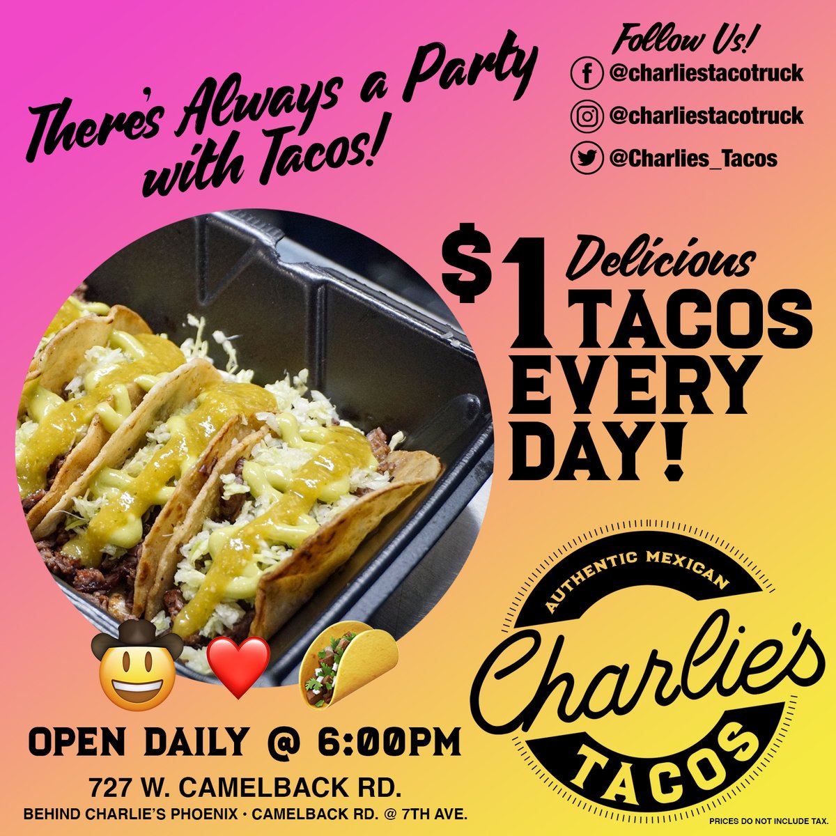 Charlie's Tacos 🤠 ️🌮 (Charlies_Tacos) Twitter