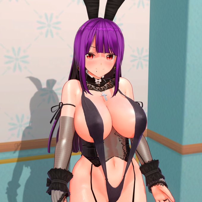 うさ耳を意識して無意識的に明るい背景をチョイスする 