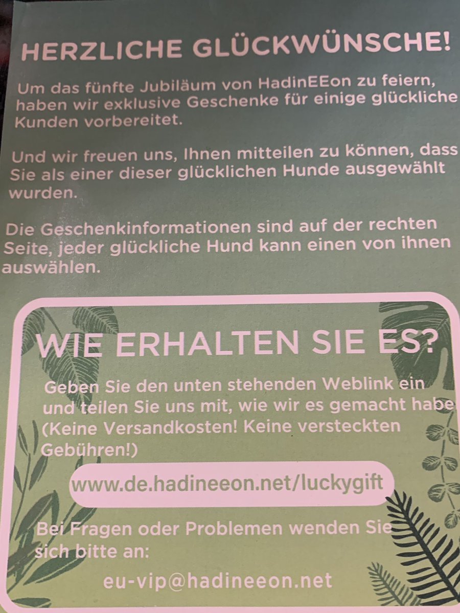 Ich wurde als glücklicher Hund ausgewählt! Danke, <a href="/amazonDE/">Amazon.de</a>