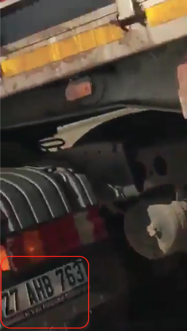 Comparing some of the clues in the each of the videos - license plates and electrical infrastructure nearby - show that these show the same trucks in the same location, filmed from opposite directions (4/10)