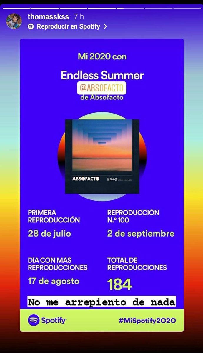 JoshhWell's tweet photo. Uno de mis artistas favoritos miro mis historias mientras lo mencionaba porque mi canción favorita fue la que mas escuche en Spotify . El es el creador de someone else's dream, Dissolve, mi favorita Endless Summer, entre otras❤ Thank you soo much @absofacto https://t.co/istGqdFR21