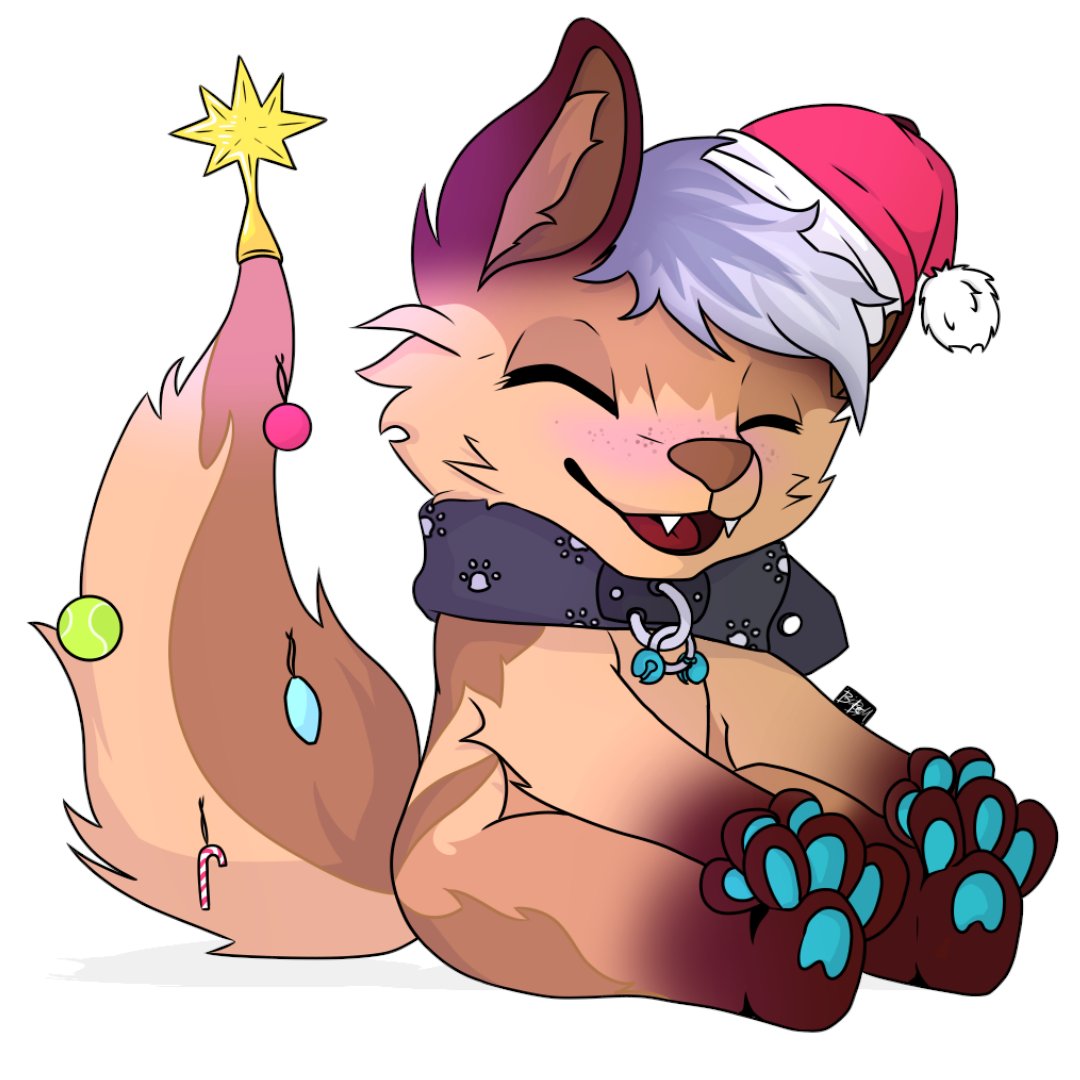 Hirozu7's tweet photo. It's #Christmas time! And so here come the #ych s! Would you like one? They are Β£15 #furry #furry2020 #ukfurry #furries #furryart #furryartist https://t.co/WxBwDzXlsP