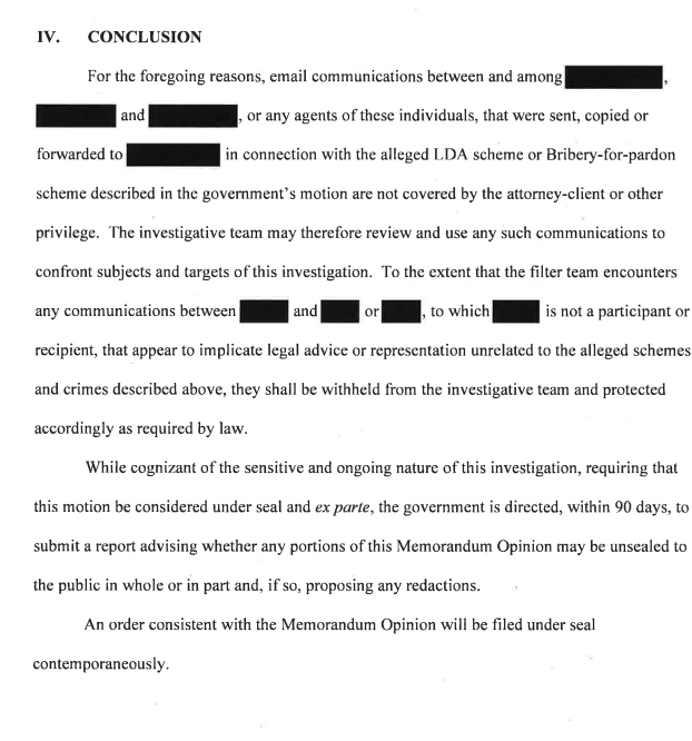 ...the court gives for deciding attorney/client privilege didn't apply to the emails is because the 2 lawyers involved sent or forwarded those emails with their client to a THIRD PARTY who was **not** their client.