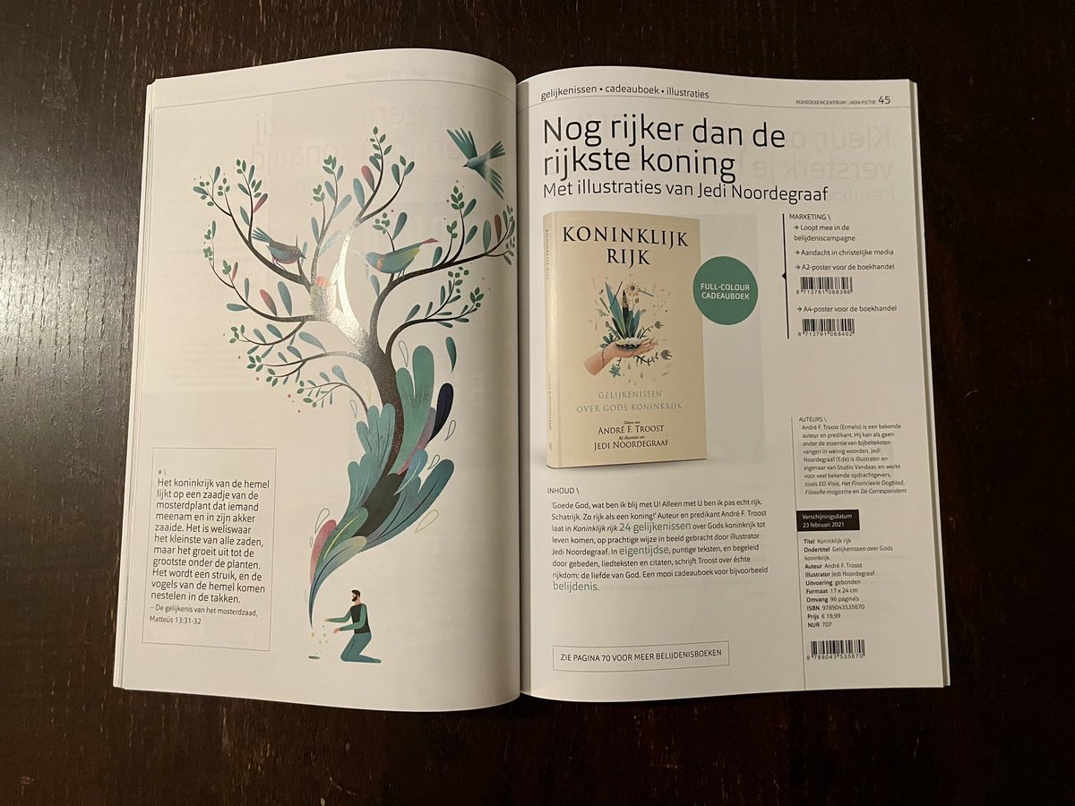 studiovandaar's tweet photo. Best wel heel trots! Er komt een nieuw boek uit in februari: ‘Koninklijk rijk’ met heel veel geillustreerde #parabels bij @kbuitgevers #cadeauboek Mijn naam mocht zelfs op de #cover 🤭 #gelijkenissen https://t.co/ShG7TByYe5