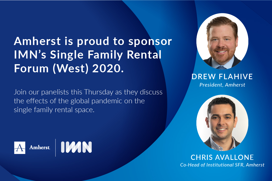 Join us at @IMN_RealEstate's Single Family Rental Forum (West) December 2-3. 

Visit our virtual booth to chat with or schedule a meeting with one of our advisors. #SFRwest #IMNevents