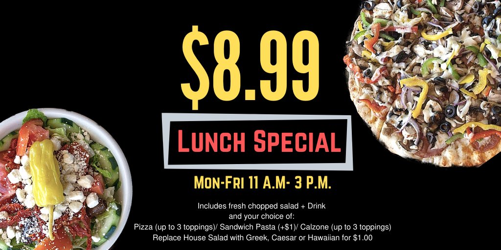 Mogiosredoak's tweet photo. When life gives you a Wednesday, it's time to give yourself a Lunch Special!
Order Online at: https://t.co/ee2LMHffvh
or call us for your curbside pickup at 469-552-6888
.
.
.
#redoak #texas #paliospizza #pasta https://t.co/xV2CxeYYp2