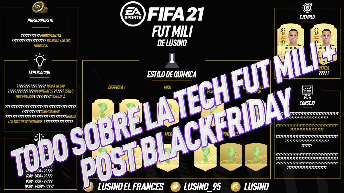 Lusino_95's tweet photo. DESCUBRE TODO SOBRE LA TECH FUT MILI+ ! APROVECHA LA SUBIDA DEL MERCADO POST BLACKFRIDAY ! [FIFA21]

➡️https://t.co/OW1QAohlDR

#FIFA21 #FUT21 #FUTChampions #TRADEO #TRADEOFIFA https://t.co/fJiYJIzhDp