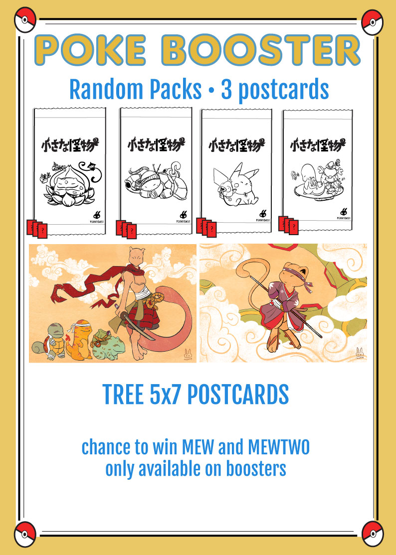pixntoastCraft's tweet photo. Now on my etsy, my first hand made Pokemon boosters ^o^ 

*Each has 3 cards ( Sold individually on the shop, except Mew and Mewtwo ) 
♥

Shop here → https://t.co/2etVzv4OrF

#pokemon #Collectibles #pokemoncard #illustration #pokemonfanart https://t.co/SUva87uTn2