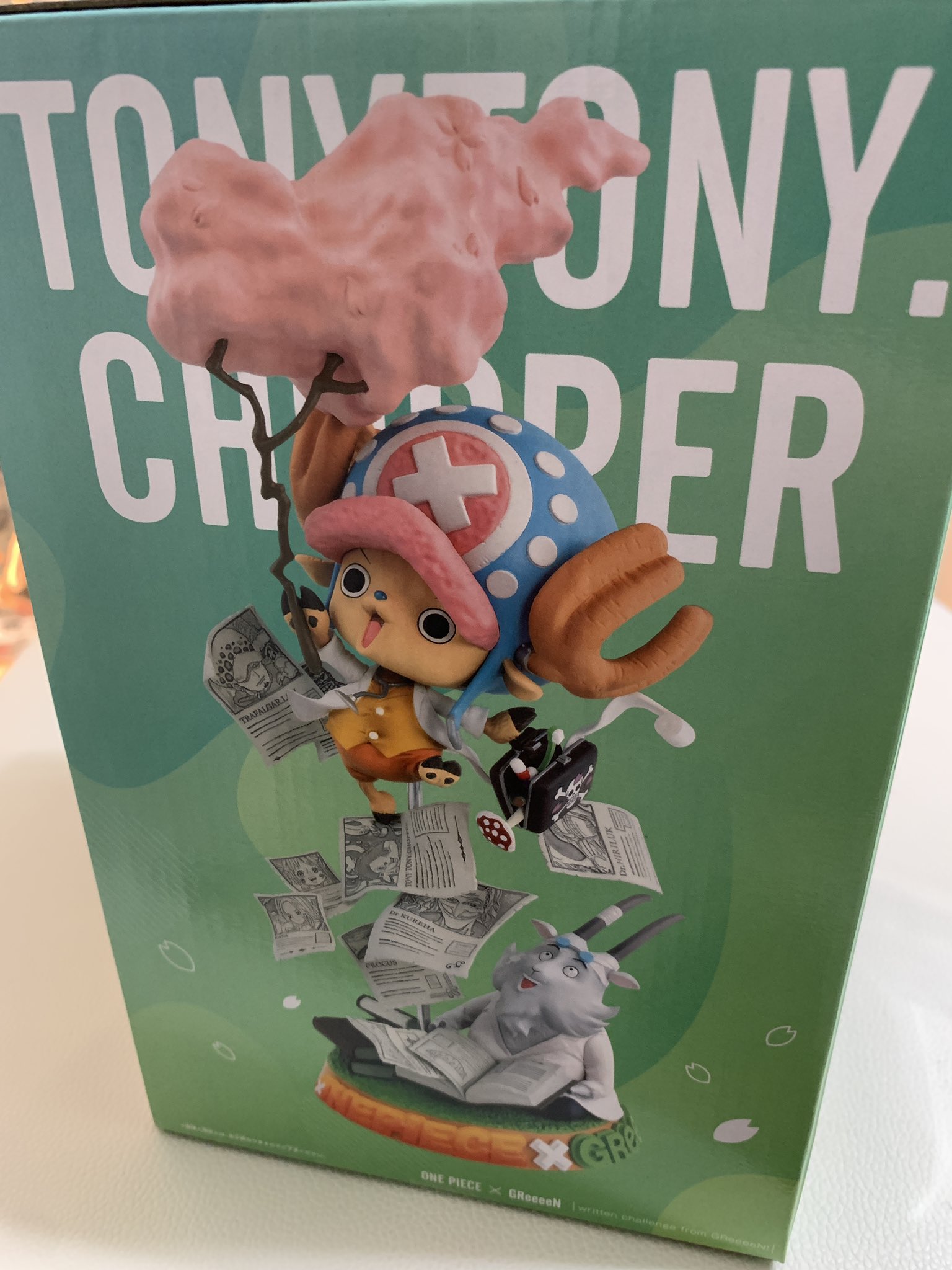 Nobuo Murakami 本日のおこしやす キタァー 可愛いぃ P O P Greeeenからの挑戦状 チョッパー Greeeenがコロナに対しての医療従事者さん達への感謝の意を込めて 造形師高橋さんへお題を出し完成されたフィギュア こんな世の中だけど 心癒される一品