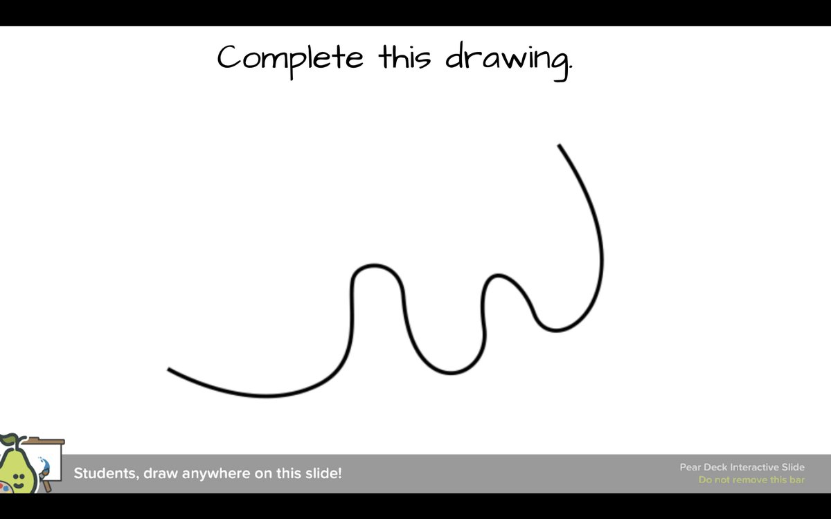 BioteachNg's tweet photo. Social Emotional Bell-Ringer Activity: Ask students to complete the drawing on @PearDeck. Students enjoy seeing each other's creative ideas! Today they taught me who Big Chungus is. #SELcommunity #completethisdrawing https://t.co/0l17hhi7p4