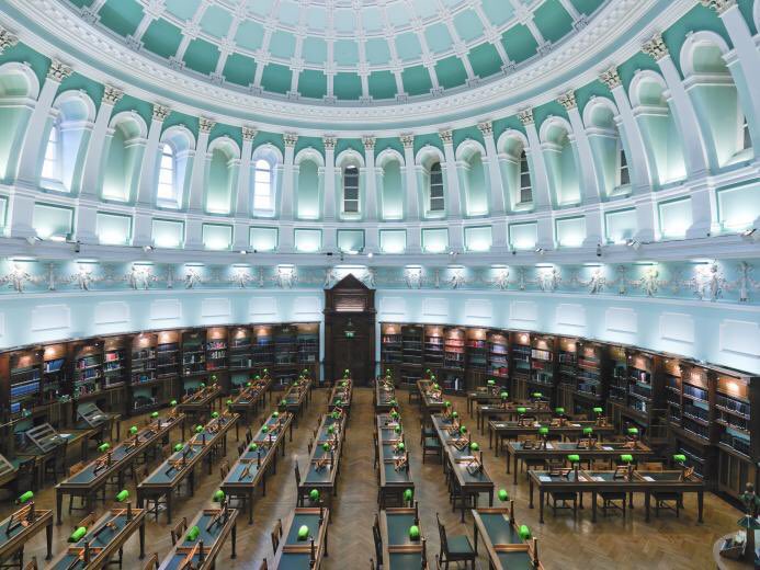The National Library of Ireland was founded in 1877 & its Dublin reading room has been used by generations of Irish writers. It has multiple collections including 8 million items as well as manuscripts of writers such as Yeats, Joyce & Heaney.