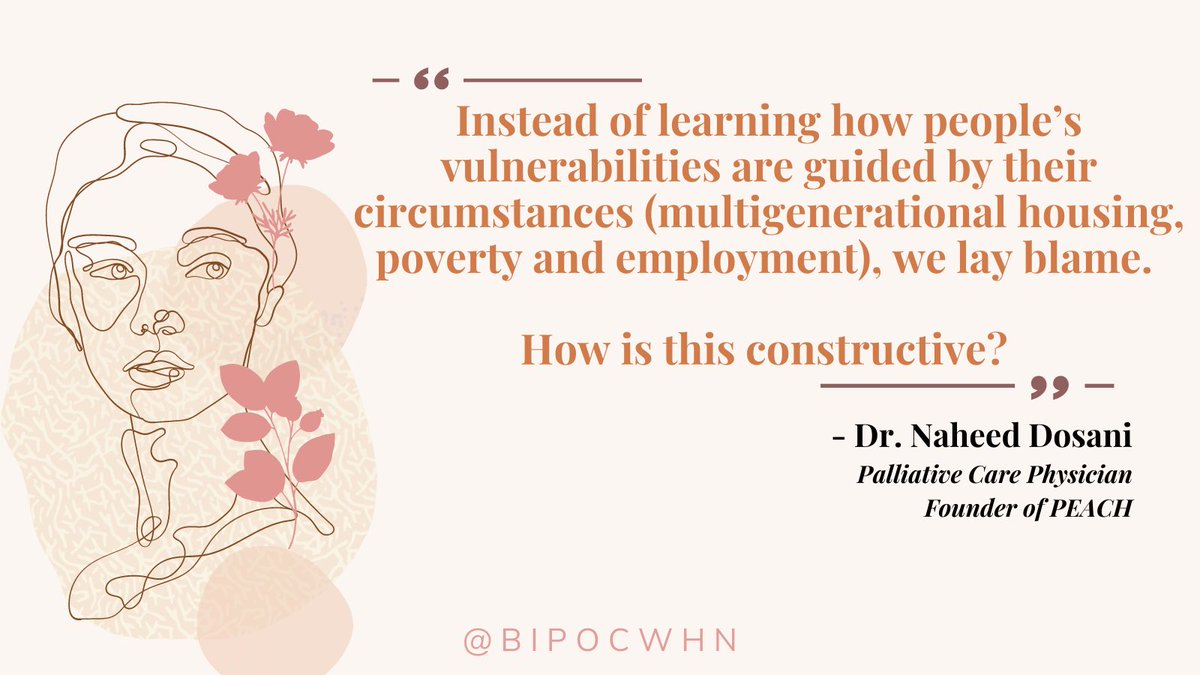 Thread:  #SouthAsian Communities X  #COVID19 (2/6)Blaming South Asian communities without understanding the inequities and circumstances that place folx at higher-risk for COVID-19, only serves to promote cultural stereotypes, perpetuate racism, and further ostracize communities.