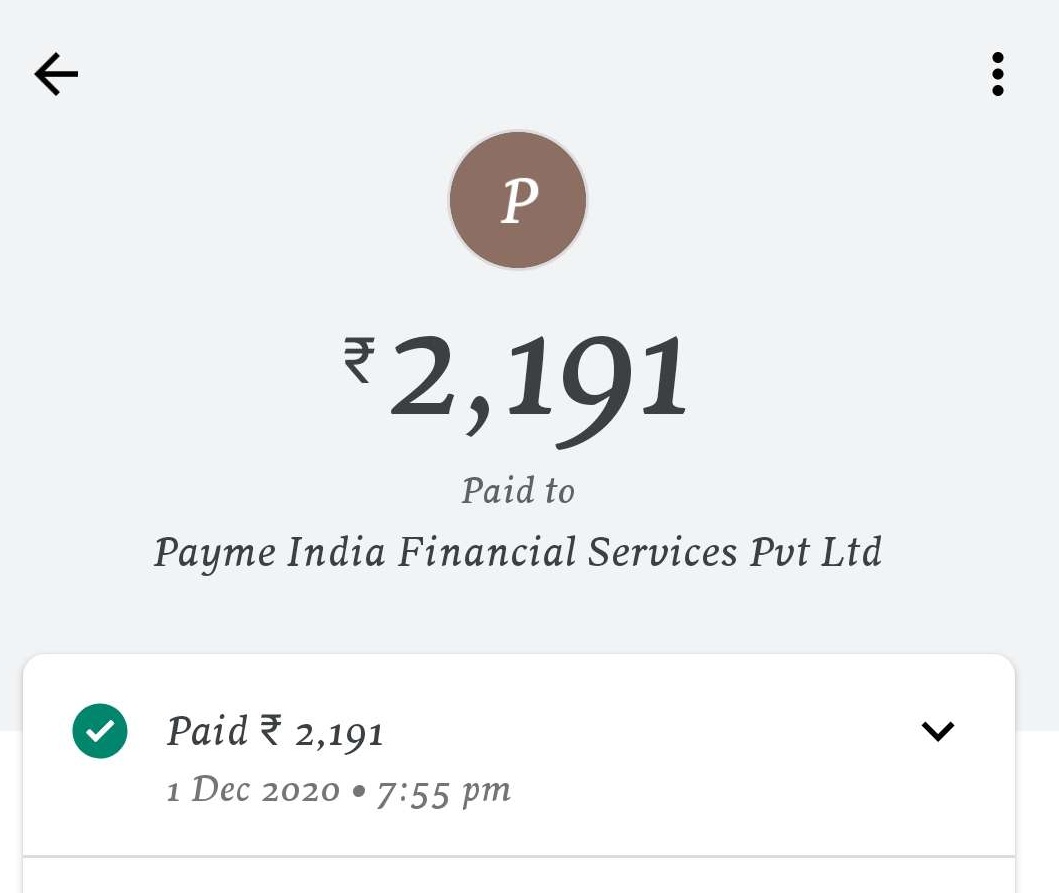 MhoammadS's tweet photo. @PayMeIndia hello there i have borrowed 2000 from payme india app and the due date for that was 1st dec, i paid the required amount and updated the screen shot in the app. Still it's asking for lat payment charges please have a look https://t.co/Nj1pEG2gBx