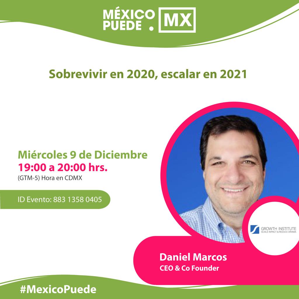 MxicoPuede1's tweet photo. ¿Deseas conocer las 4 claves para que lleves de crecer a escalar tu empresa?

Daniel Marcos, CEO &amp; Co Founder de Growth Institute.

No dejes pasar esta oportunidad, recibe tus accesos hoy mismo registrándote en https://t.co/8TZP4OFA3E sin costo. 

#MéxicoPuede https://t.co/Fl97iwqFI2