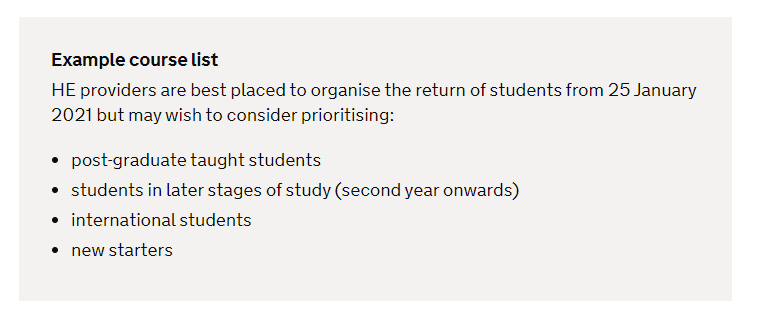 This breath-taking list are the sorts of student who have to wait until last week of Jan/early Feb,. You'll see it's not in any way the mirror image of the earlier list and lost of students could be both. So it's a profoundly unhelpful list.