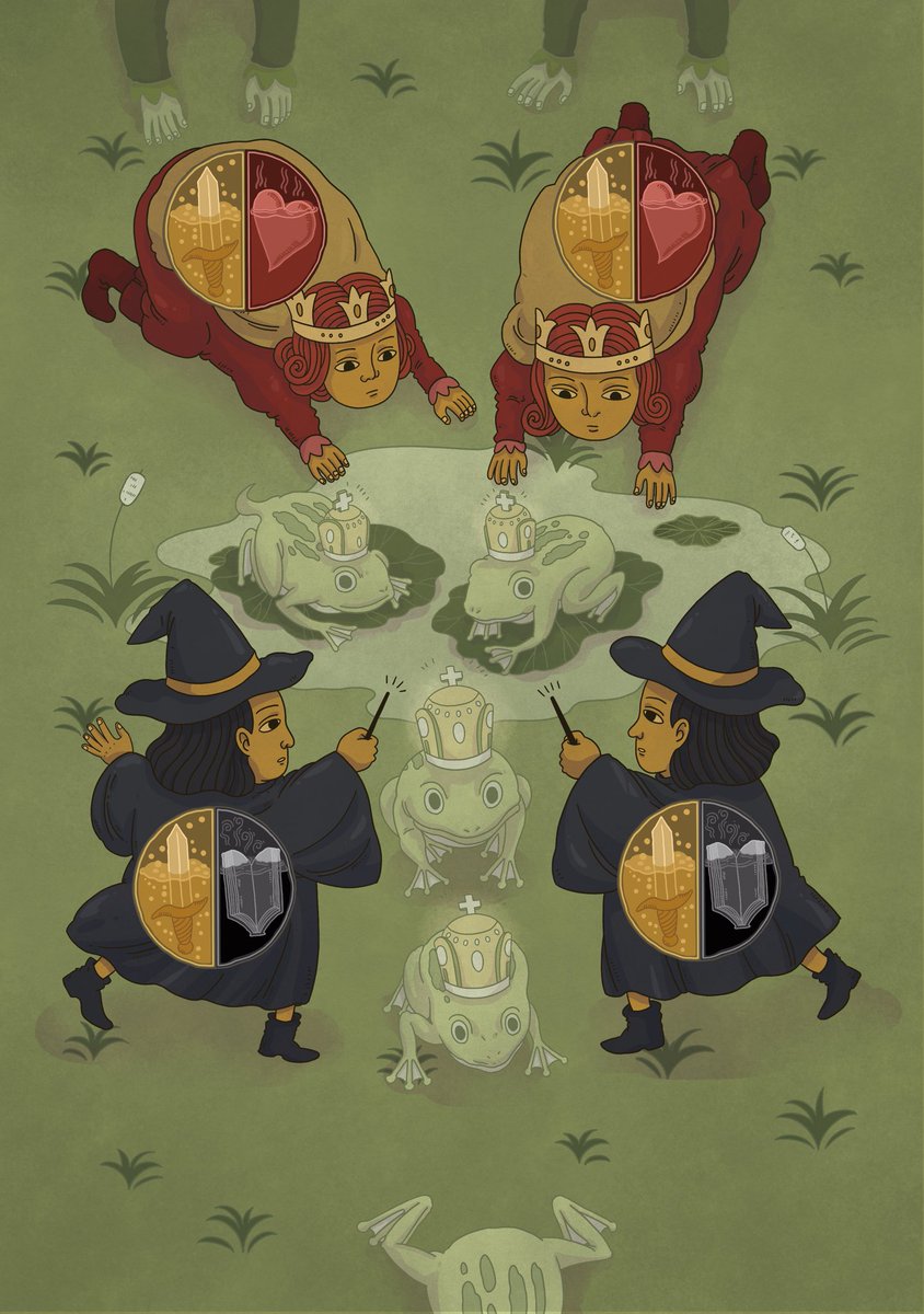 charliemccarron's tweet photo. Charlie’s Top 10 #FourHumours Cards. 2: Sacred Swamp. I love the medieval weirdness of this one. Also, we’ve made an alternate scene! Every 100 backers triggers a new scene to vote on. Just 2 days left in the Kickstarter https://t.co/AKHapV3d3h https://t.co/pzzmJVUx0h