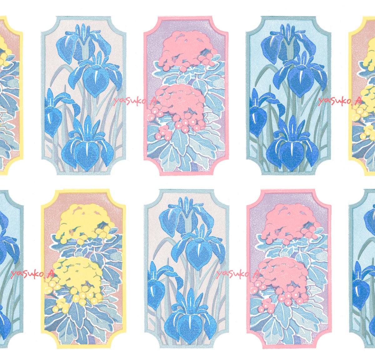 「#お花作品鑑賞会 ありすぎて選べない 」|アオヤマヤスコ yasuko aoyamαのイラスト