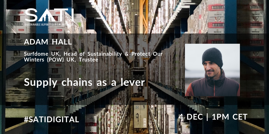 SATI_Summit's tweet photo. How can #outdoors #retailers manage #sustainability across their #SupplyChains? Why is it important to reduce #plasticpollution? We will be exploring these themes and more with @Surfdome Head of Sustainability this week. Register for #SATIDIGITAL at https://t.co/9jMKTrgqS5 https://t.co/eKwfAVZFiA