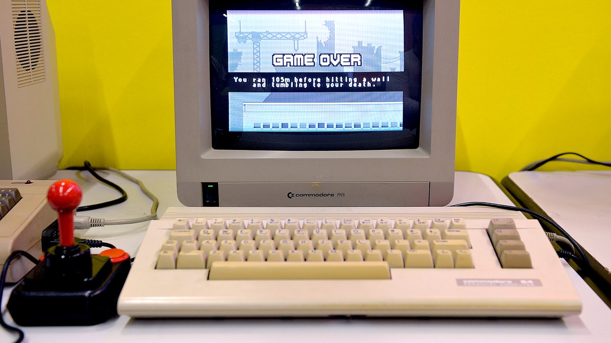 TheOnion's tweet photo. New Report Finds Computers Actually Outpaced Human Intelligence Back With Commodore 64 https://t.co/veKzwzekye https://t.co/08X8ihJu5q