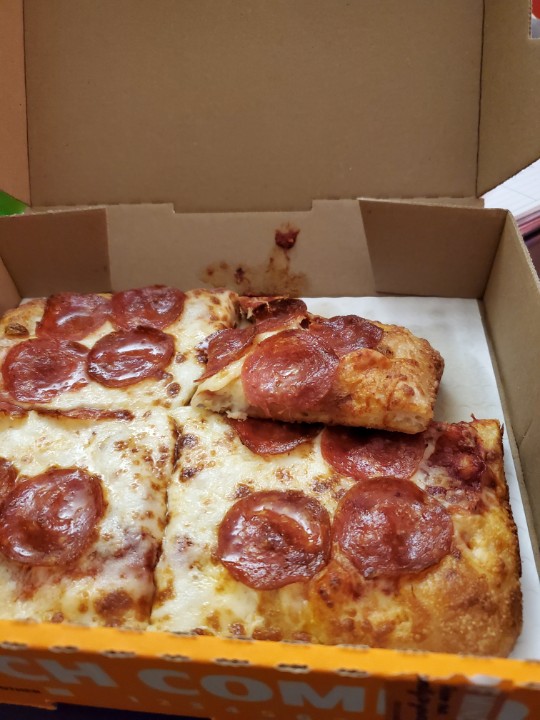 B_Dawn64's tweet photo. Was looking forward to @littlecaesars deep dish lunch all day. But instead they made this. Disappointment keeps stacking up in 2020. https://t.co/jnnRLEKg1x