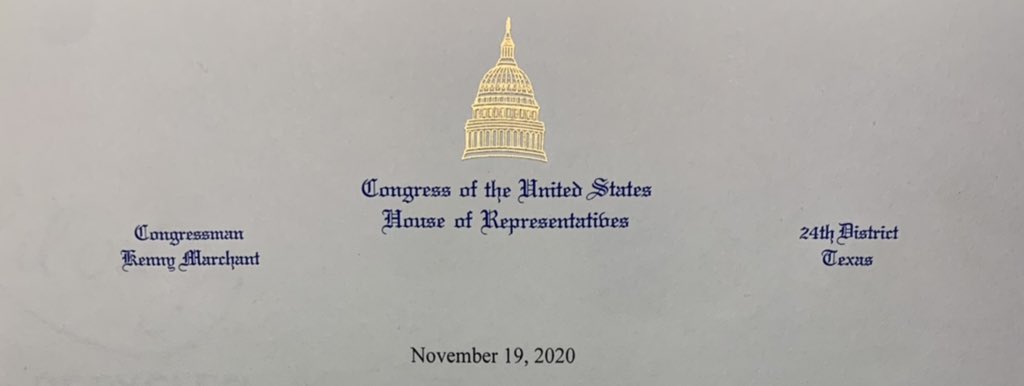 I am humbled and honored to have received a Congressional Nomination for both the United States Military Academy as well as the United States Naval Academy from Representative Kenny Marchant. This is an amazing opportunity that I am blessed to have.