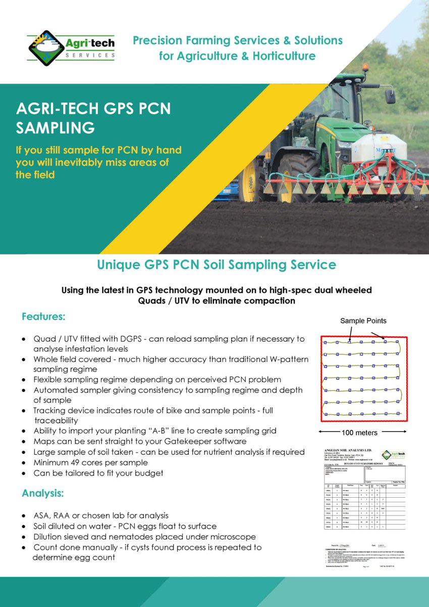 ChristieAlanATS's tweet photo. As we are finished or almost finished potato harvest looking towards next season how are the levels of PCN in your soil?, contact us for independent sampling/analysis
Call Alan on 07968336390 to dicuss your requirements #sampling #pcnsampling https://t.co/4usC94XtYl