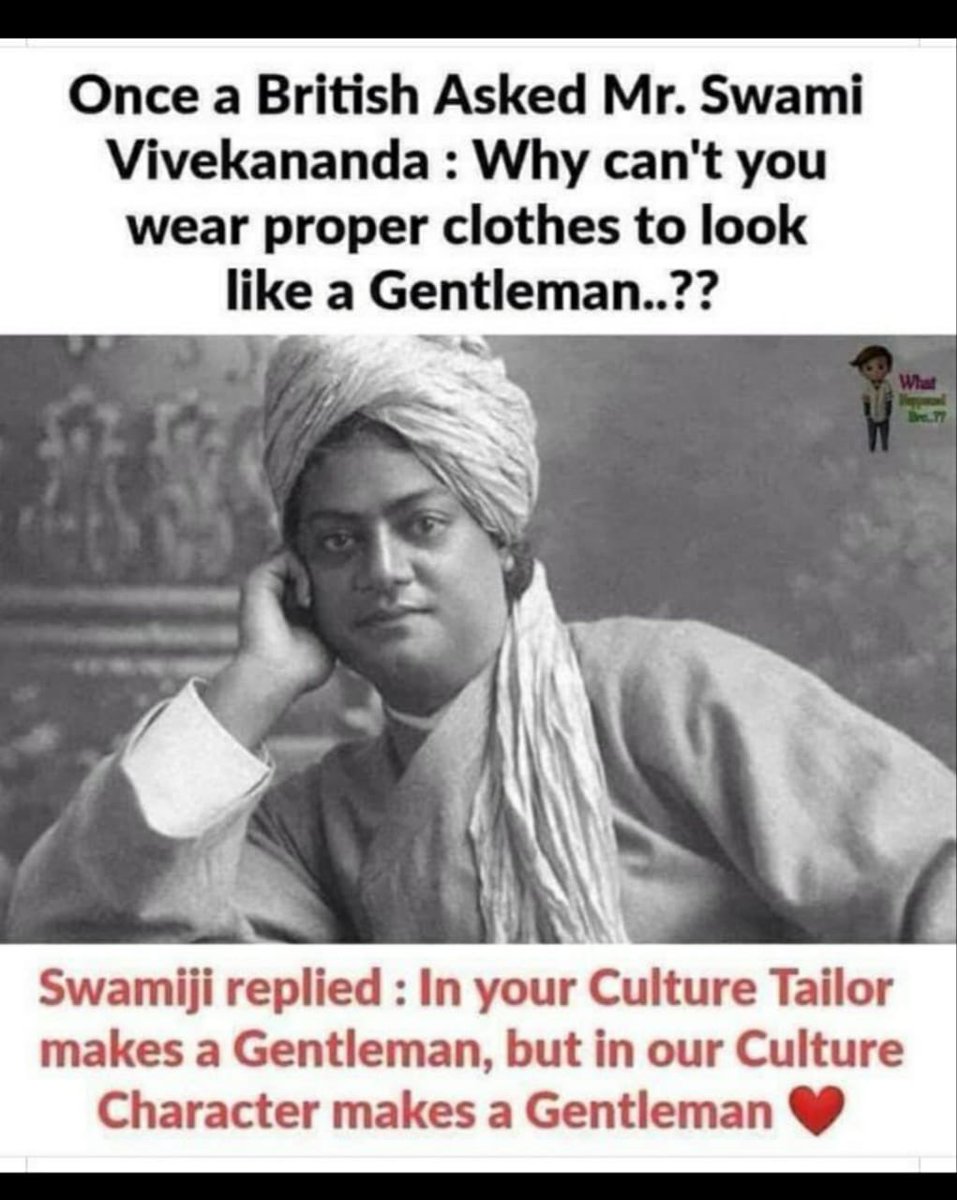 AnupamPKher's tweet image. इसे कहते हैं कमाल का जवाब।धन्य हैं स्वामी विवेकानंद जी।जय हो।👇👏