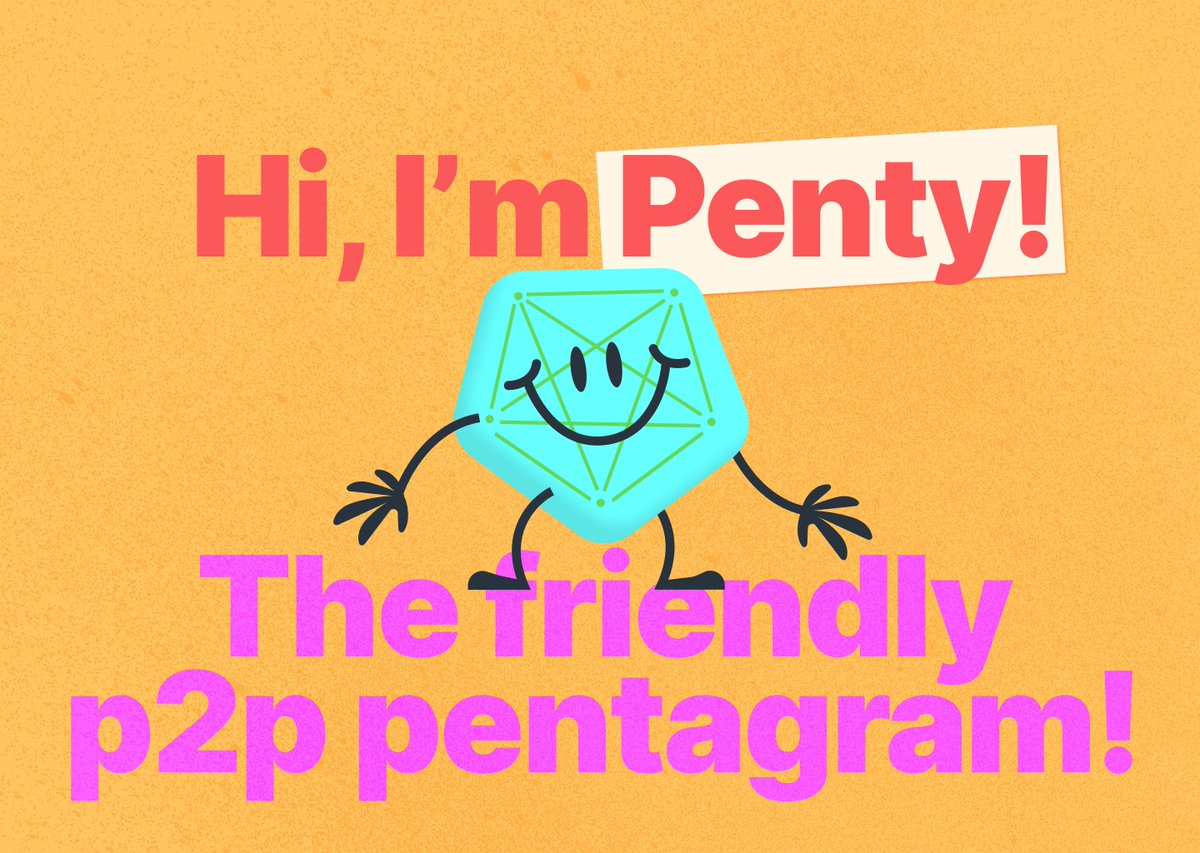 The third one really went hard on the "coding with friends" idea. I even developed a character (Penty the Friendly P2P Pentagram ) but honestly this direction felt way too childish … kind of like a code school for kids or something. I still think about Penty sometimes. 