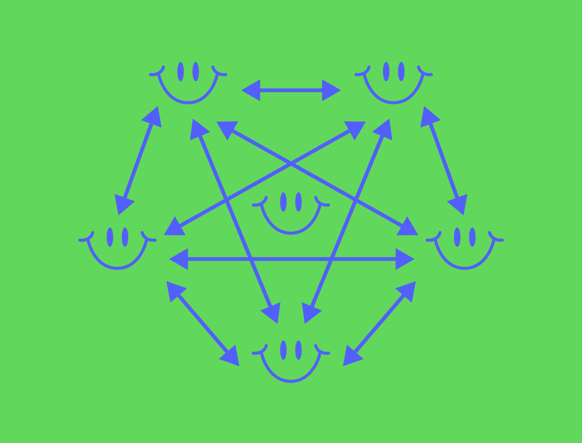 The third one really went hard on the "coding with friends" idea. I even developed a character (Penty the Friendly P2P Pentagram ) but honestly this direction felt way too childish … kind of like a code school for kids or something. I still think about Penty sometimes. 