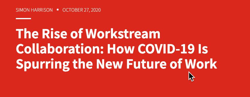 EvanKirstel's tweet image. We are seeing the permanent and dramatic impact of the pandemic on business and society, and Workstream Collaboration (WSC) will play a major role and the rise of #Workstream #Collaboration and how #COVID19 Is spurring the #FutureOfWork via @avaya  bit.ly/3lqfgUu 
#tech