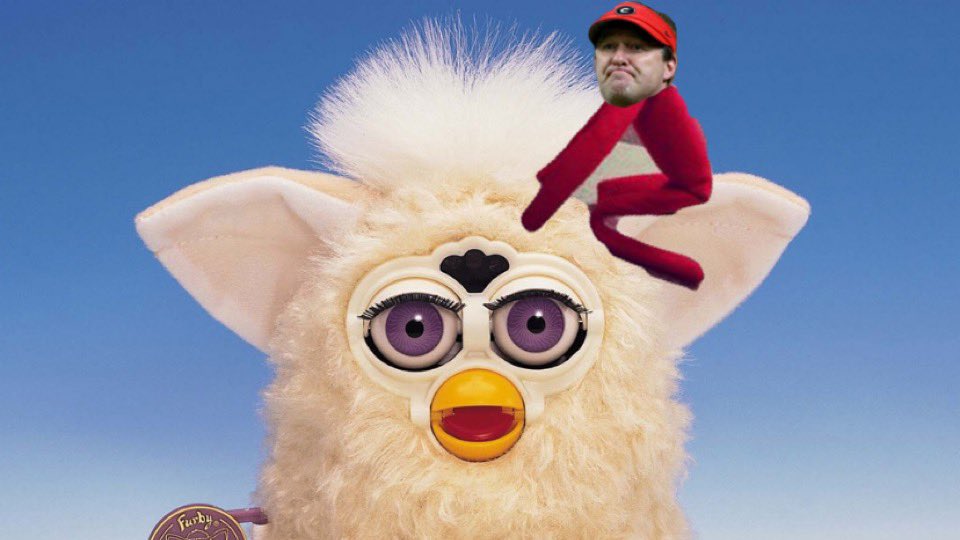 Kirby on a Furby