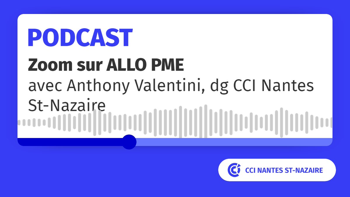 [#CCI] En cette période complexe, la <a href="/CCINantes/">CCI Nantes St Nazaire</a> vous accompagne avec ALLO PME ☎️02 40 44 6001. 
✅Eclairer les dispositifs de soutien
✅Fiches pratiques
✅Faciliter vos démarches
Sur <a href="/FIDELITE44/">RADIO FIDELITE</a>, on fait le point avec <a href="/Antho_Valentini/">Anthony Valentini</a> 📻Podcast 👉bit.ly/36xKCV7