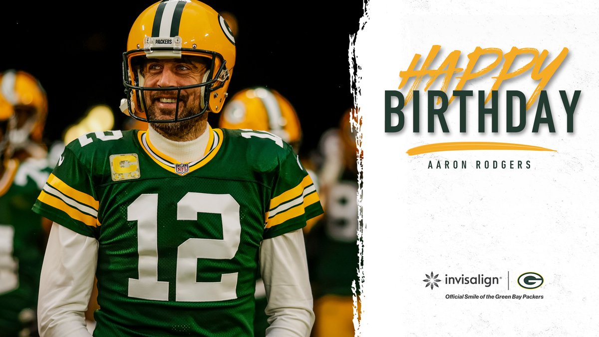 🎉1️⃣2️⃣🎉

RT to wish <a href="/AaronRodgers12/">Aaron Rodgers</a> a HAPPY BIRTHDAY! 🥳

#GoPackGo | #WinningSmiles
