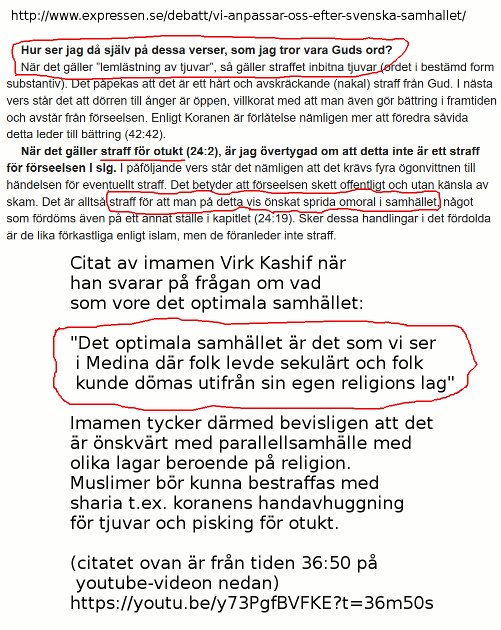 TomJonssonS's tweet photo. Optimala/sekulära samhället enligt @VirkKashif :
Parallellsamhälle m islams sharia-bestraffningar för muslimer.
https://t.co/GyU29RdtXi
Lemlästning (handavhuggning) för "inbitna tjuvar".
Piskbestraffning för "otukt" pga "önskat sprida omoral i samhället".
https://t.co/FbJYK9lEpH https://t.co/OJIVTbKiav