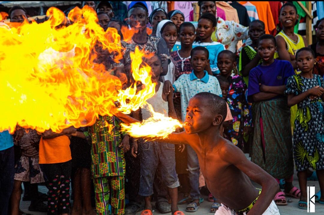 OworoTv's tweet photo. Meet 11 years old Solomon, Dancer and firebreather, trains with @ennovated oworonshoki.

Oworo is filled with Talents. https://t.co/r7bgqiym1H
