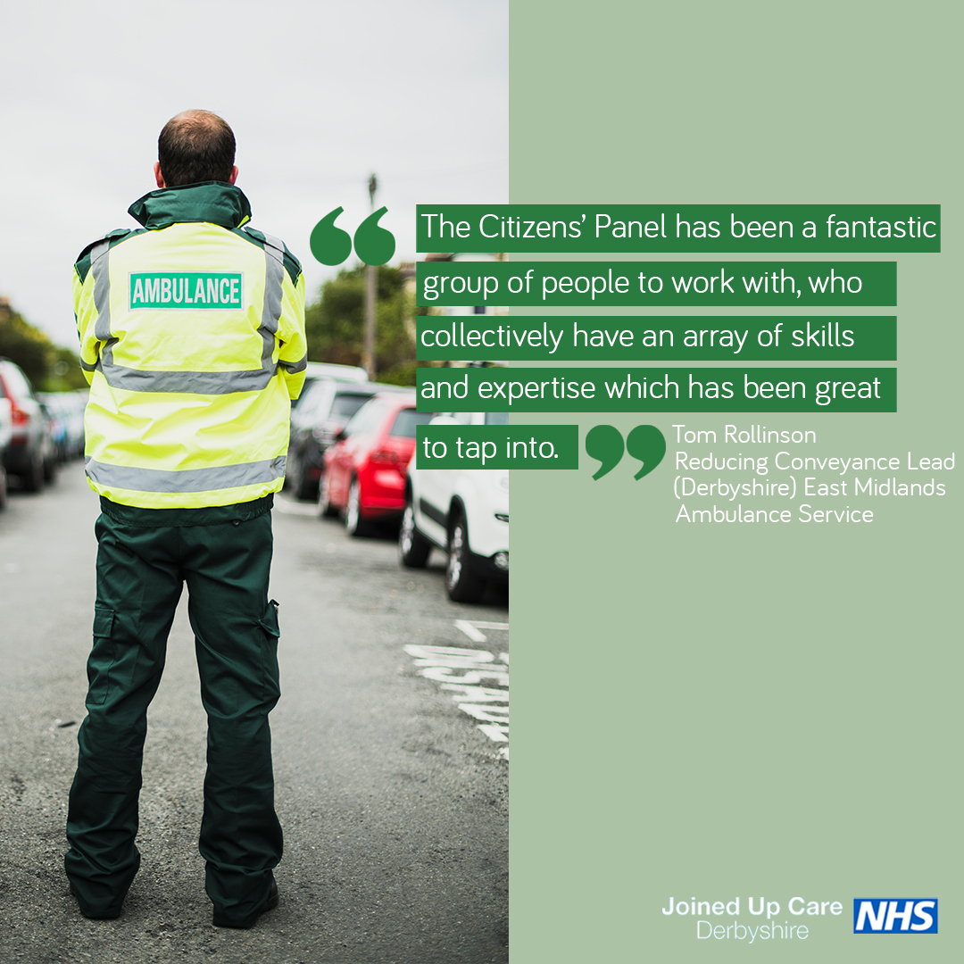 JoinedUpCare's tweet photo. Tom from the East Midlands Ambulance services expresses how the Citizens' Panel has been a fantastic group of people to work with. Get involved in shaping your local health and care services by signing up today - https://t.co/Dk5CXMbrLG https://t.co/ZPIMgyXDUB