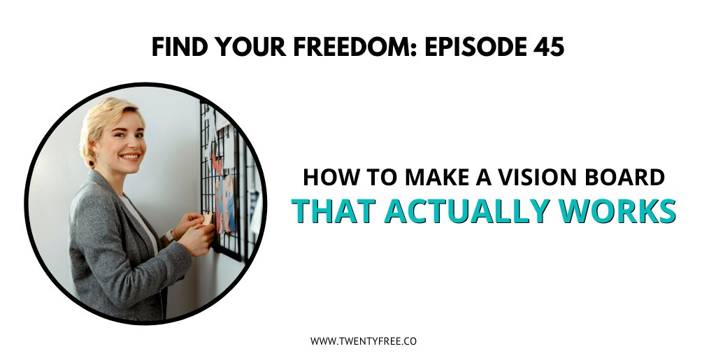 In this episode, we discuss:

• The process to make an effective vision board
• How to write a long-term vision

If you’re curious about creating an effective vision board, take a listen to this episode <a href="/fyf_podcast/">Find Your Freedom Podcast</a>