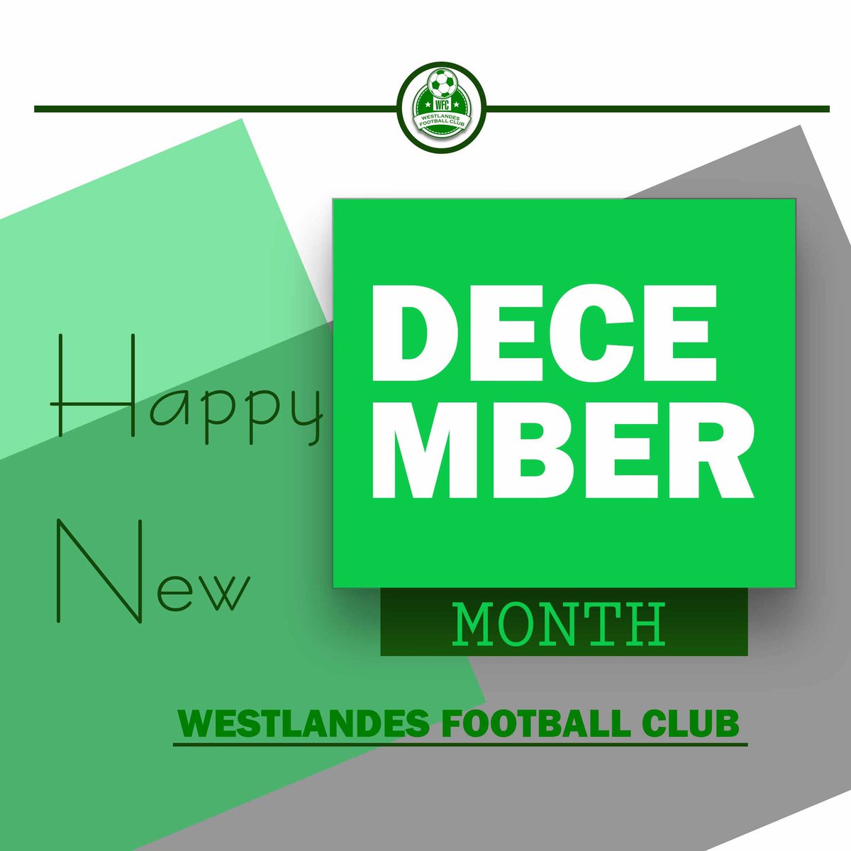 westlandesfc's tweet photo. Happy New Month to everyone. Stay safe. #christmas season 🎄is approaching. 

#westlandesfc #december https://t.co/oSyWmgRDjY