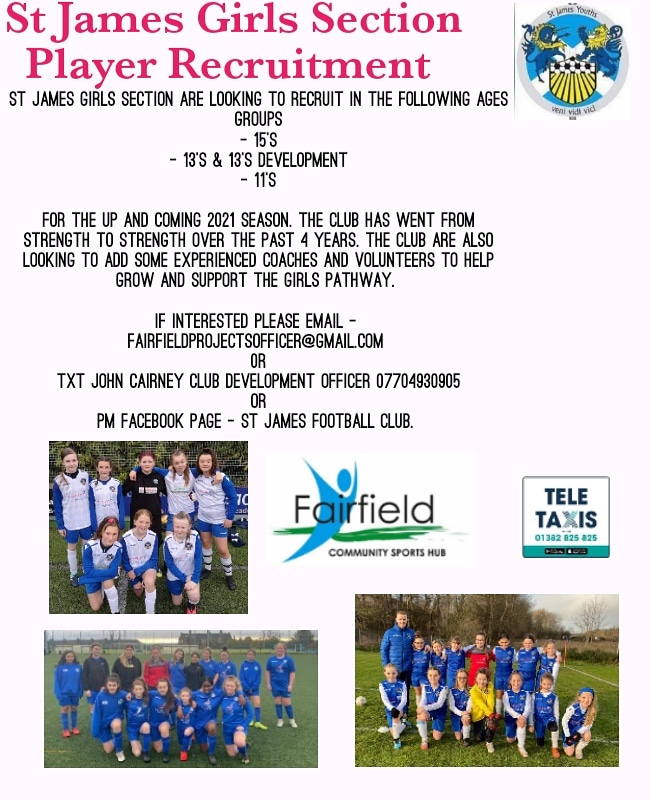 StJamesFootbal1's tweet photo. *GIRLS RECRUITMENT * https://t.co/b5N3fHMoPx