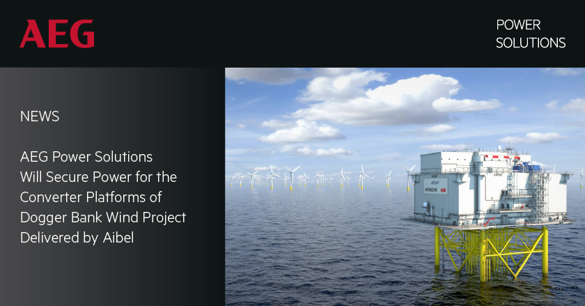 AEGPS's tweet photo. The EPC @AibelNorway has chosen AEG Power Solutions Protect 8 UPS and Protect RCS rectifiers to secure power on the converter offshore platforms which they build for the Dogger Bank wind farm in the North Sea. #offshorewind #securingpower https://t.co/6NatyVP2Jx https://t.co/esyI8zDgSU