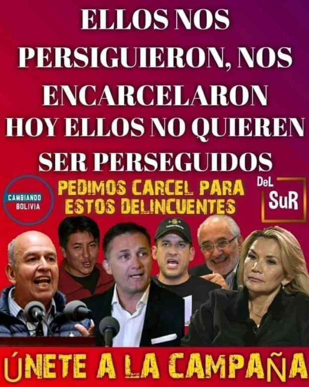 disclosurebol's tweet photo. #CARCELAGOLPISTAS #JUSTICIANOPERDON #CARCELPORGENOCIDIO #JUSTICIAYAENBOLIVIA #NOGOLPISTAS #FUERAPITITAS #PITASGOLPISTAS https://t.co/tsooLNl81Z