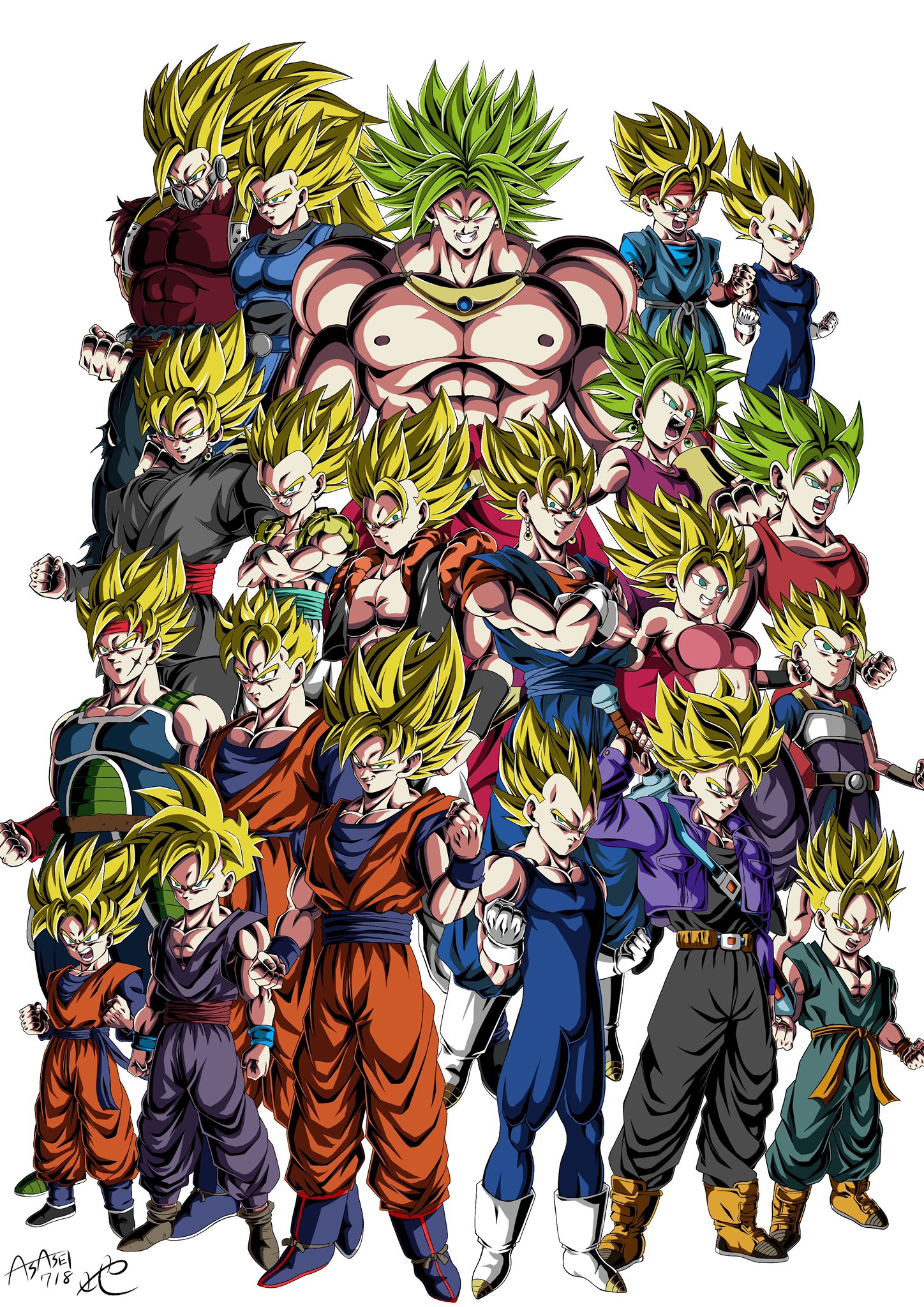 Dragon Ball Limit-F on X: Todos os Super Saiyajins   / X