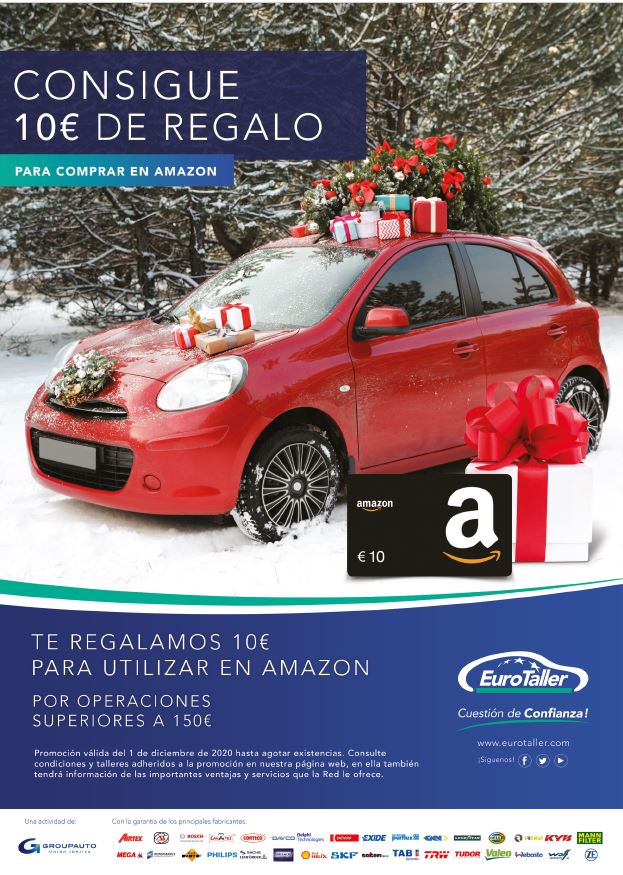 🚗🛠️❄️@EUROTALLER te ayuda a circular más seguro este #invierno... ¡y te regala cheques-regalo de #Amazon! 😃🎁⬇️
👉https://t.co/OywfKyeY2k
#talleres #mantenimientopreventivo #mantenimiento #reparación https://t.co/NMHTQpukUy
