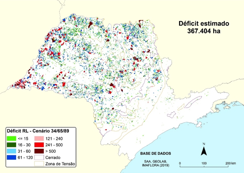 AgenciaFAPESP's tweet image. Grandes propriedades rurais respondem por 54% do déficit ambiental em São Paulo. Estimativa é de cientistas participantes de projeto apoiado pela FAPESP, cujo objetivo é fornecer subsídios para a implementação do novo #CódigoFlorestal no Estado. agencia.fapesp.br/34733/